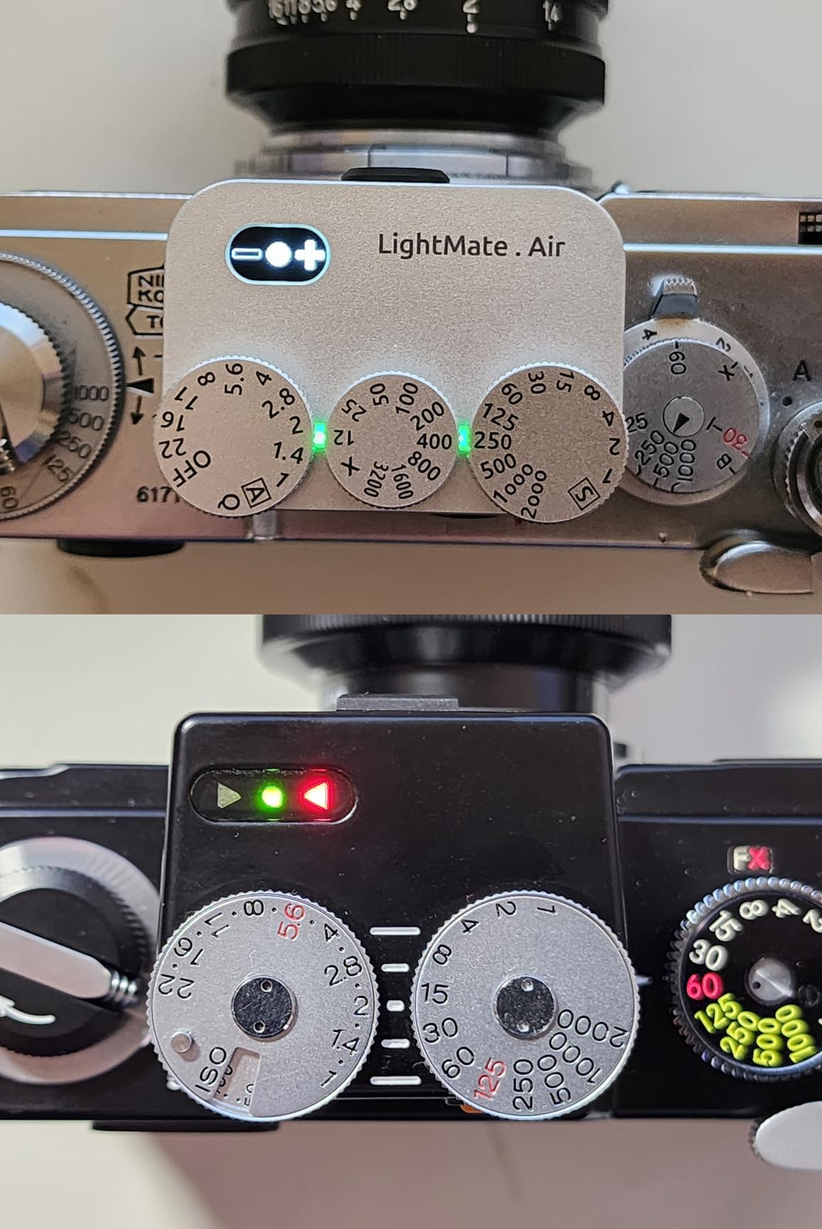 LightMate AirPro Light Meter Photography, 35° Wide-Angle Reflective Digital Exposure Meter, Rechargeable 20H Battery Life, 3 Dials Retro Exposure Indicator, for Leica & Other Film Cameras, Black Metal customer photo 2