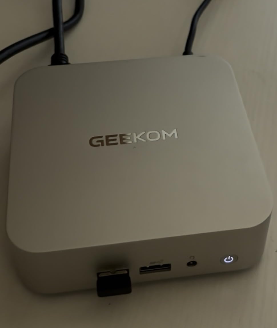 GEEKOM A8 Mini PC, Ryzen 7 8745HS, 16GB DDR5 Upgradeable RAM, 1TB SSD | Creator & Office, USB4, Up to 128GB RAM, 4x 4K Display, 8K, WiFi 6E, 2.5G LAN, SD Card Slot, Business Ready, 3-Year Coverage customer photo 1