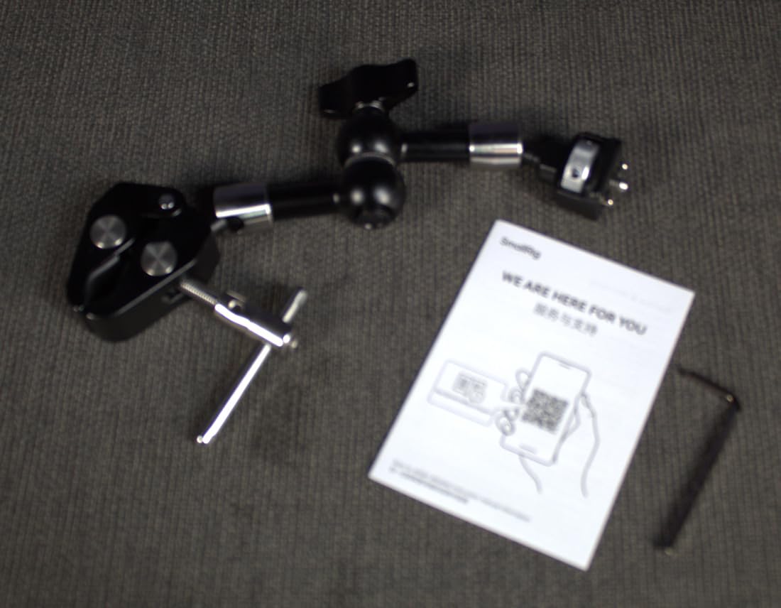 SMALLRIG 12.9 Inches Magic Arm Clamp, with 1/4 Screw & Anti-Deflection Pin customer photo 2