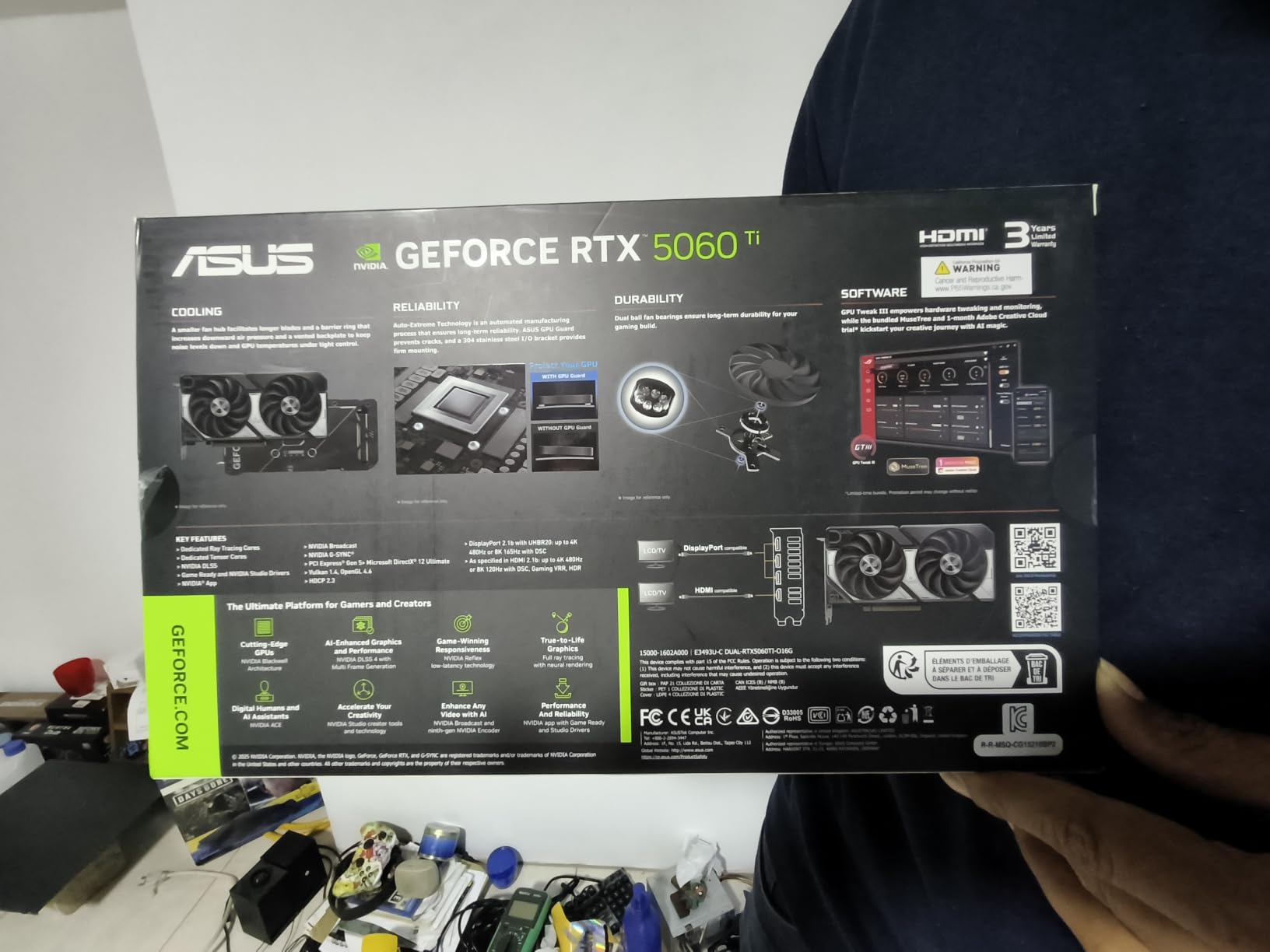 ASUS Dual GeForce RTX 5060 Ti 16GB GDDR7 OC Edition Gaming Graphics Card customer photo 2