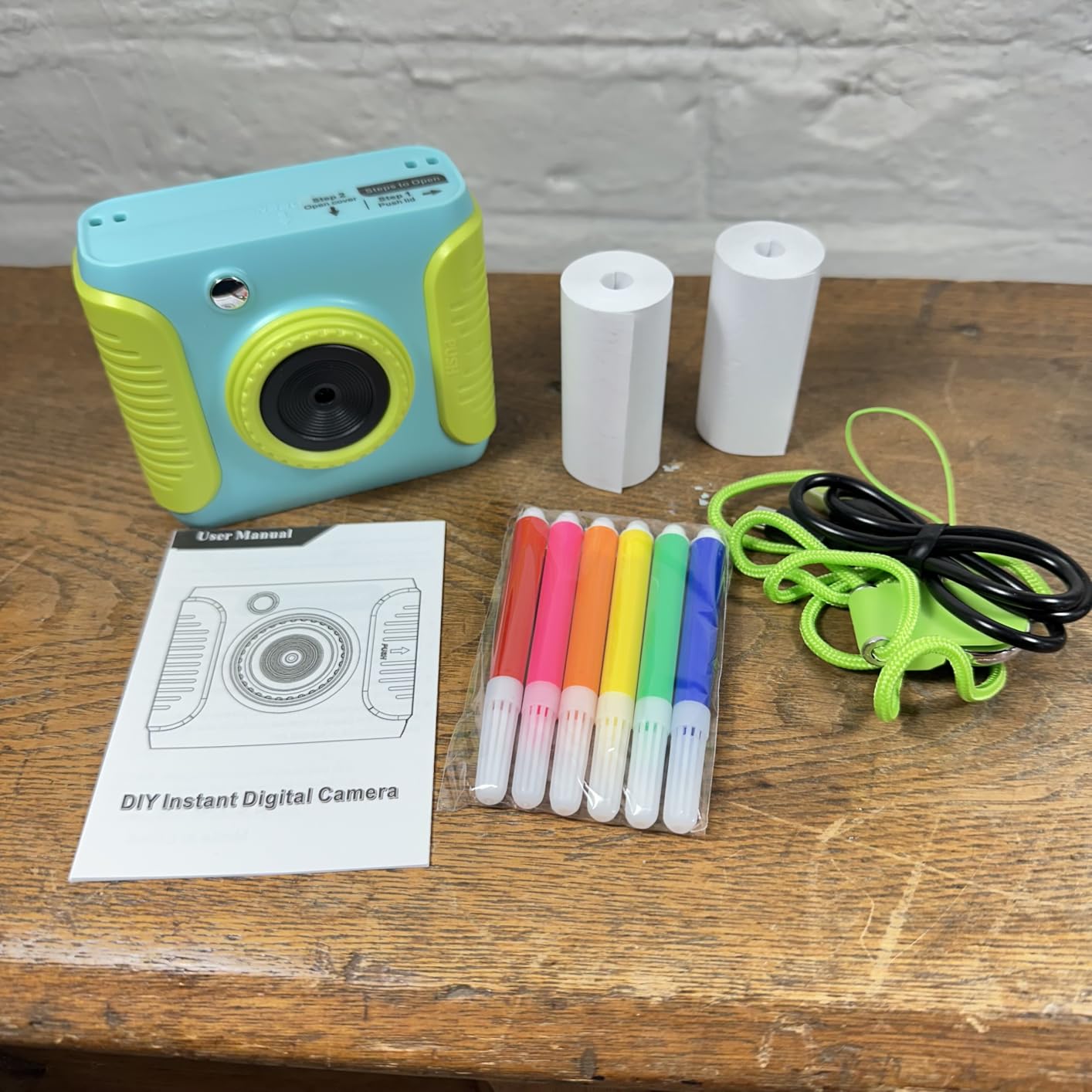 Kids Instant Print Camera,Christmas Birthday Gifts for Girls and Boys,1080P HD Video Digital Kids Camera with Print Paper&32G Card,Toddler Toy for 3-14 Years Old (Blue) customer photo 2