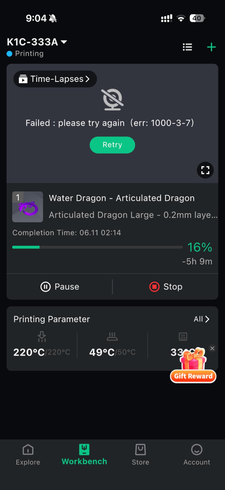 Creality K2 Pro Combo (A) 3D Printer, Multicolor Color Printing with CFS, 600mm/s High-Speed, Dual AI Camera, Active Chamber Heating, Auto Leveling, Large Build Volume 300×300×300mm customer photo 2
