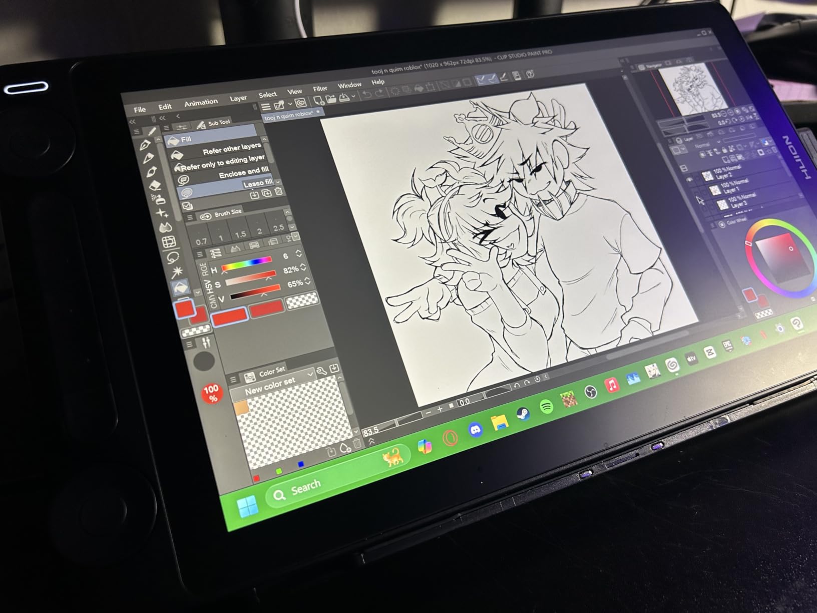 HUION Kamvas Pro 16 V2 Drawing Tablet with Screen, 16384 Levels Pen, 15.6