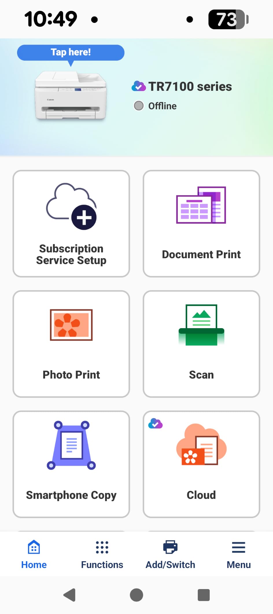 Canon PIXMA TR7120 Wireless Color Inkjet Printer, Duplex Printing, White – Home Printer with Copier/Scanner, Auto Document Feeder, Compact Design, Intuitive Control Panel customer photo 1