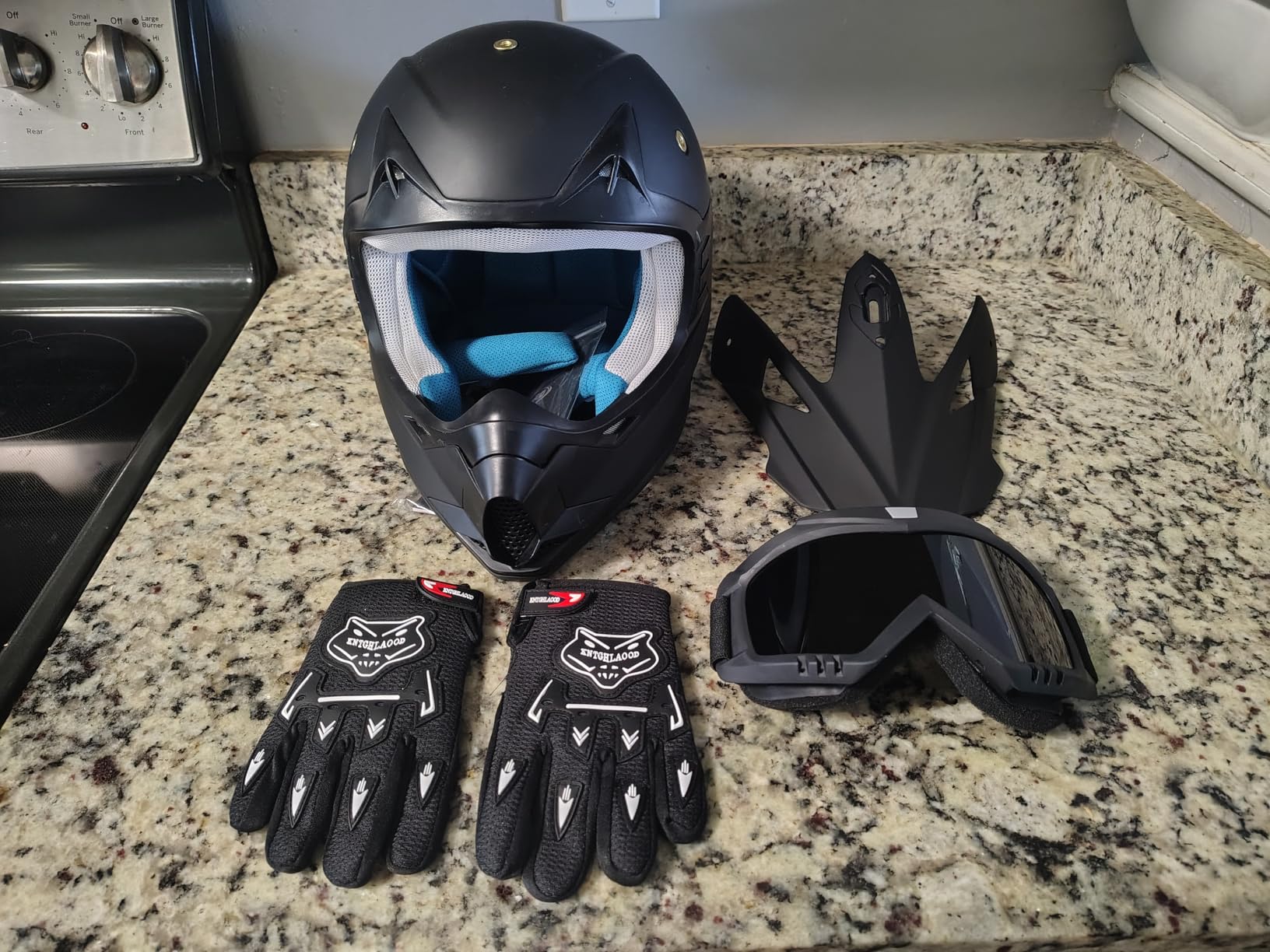 Kids Dirt Bike Helmets Youth ATV Helmet, Kids Motocross Helmet DOT Approved customer photo 1