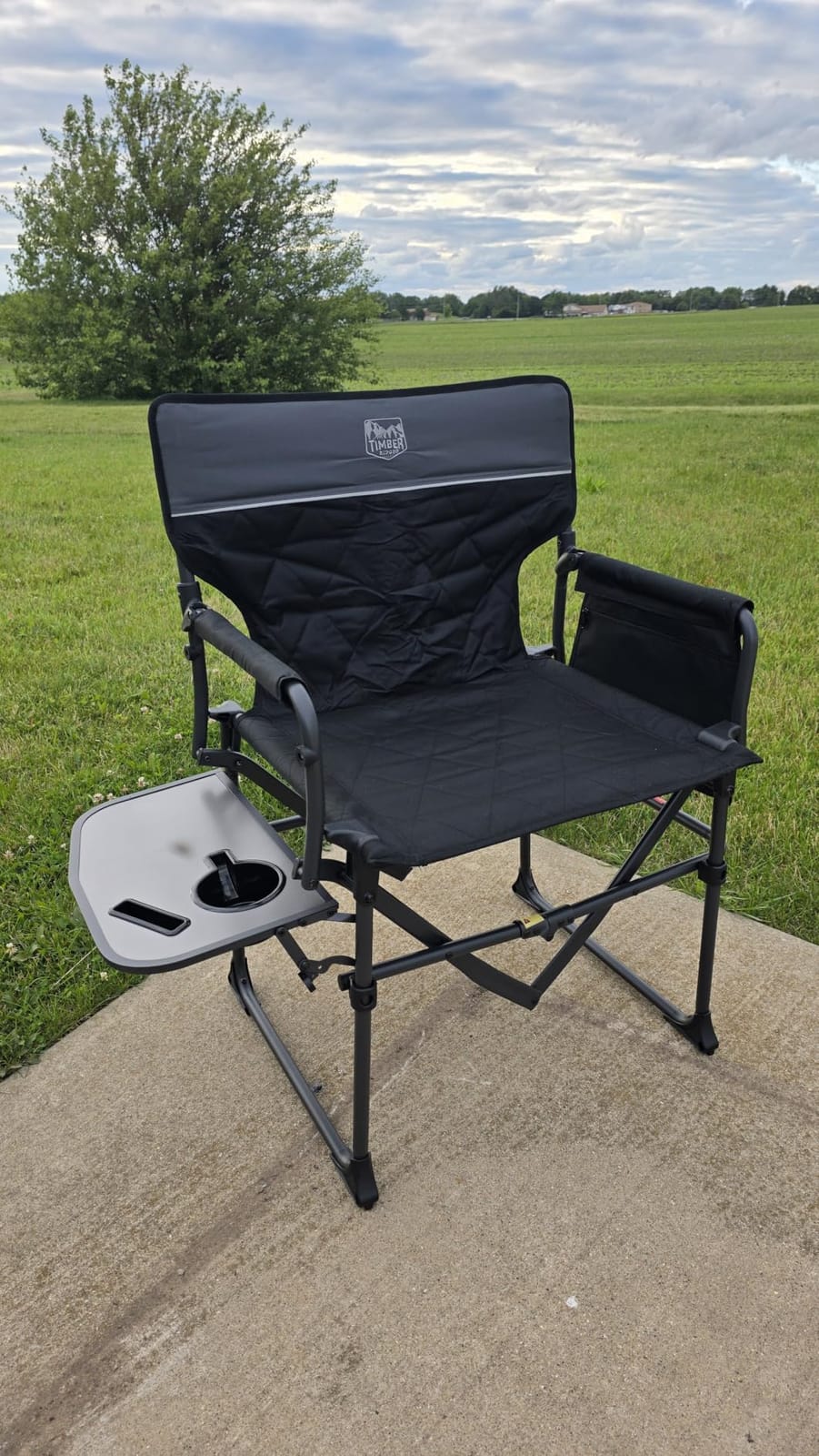 TIMBER RIDGE 400lbs Heavy Duty Camping Chair Portable Directors Chair customer photo 1