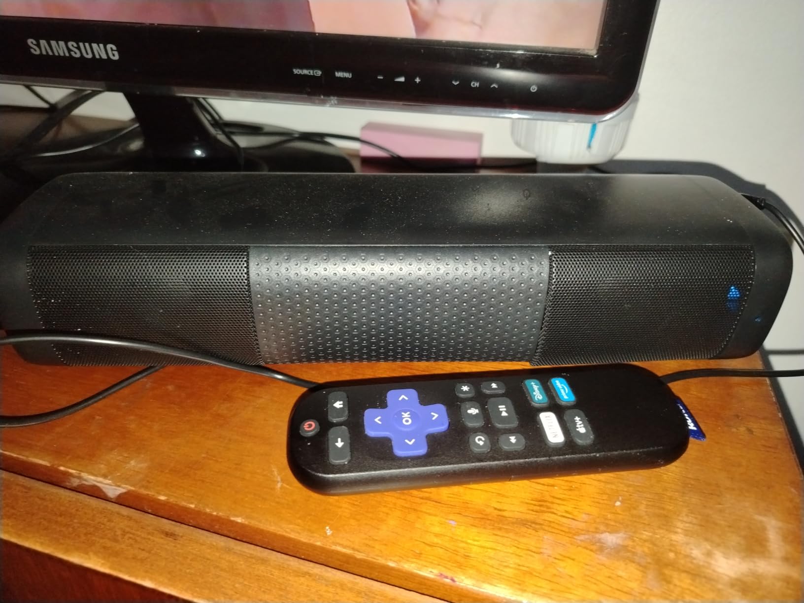 Saiyin 11.7-inch Sound Bar, Small Size & Big Power, Center-Channel Speakers customer photo 2
