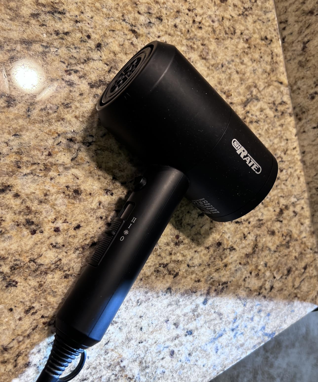 SHRATE Ionic Hair Dryer with Diffuser | Professional Blow Dryer for Curly, Frizzy & All Hair Types | Low Noise & Gentle for Sensitive Hair | Compact & Portable Design for Home, Travel, Women & Men customer photo 2