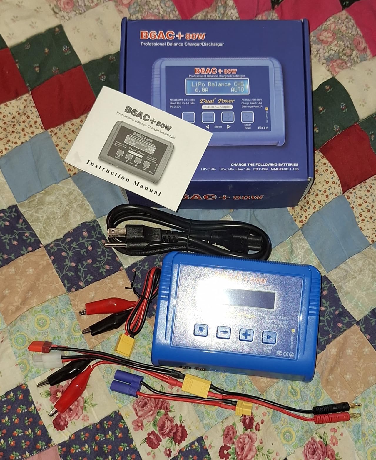 LiPo Charger 80W 6A Fast Balance Battery Chargers for RC Car Boat Drone customer photo 1