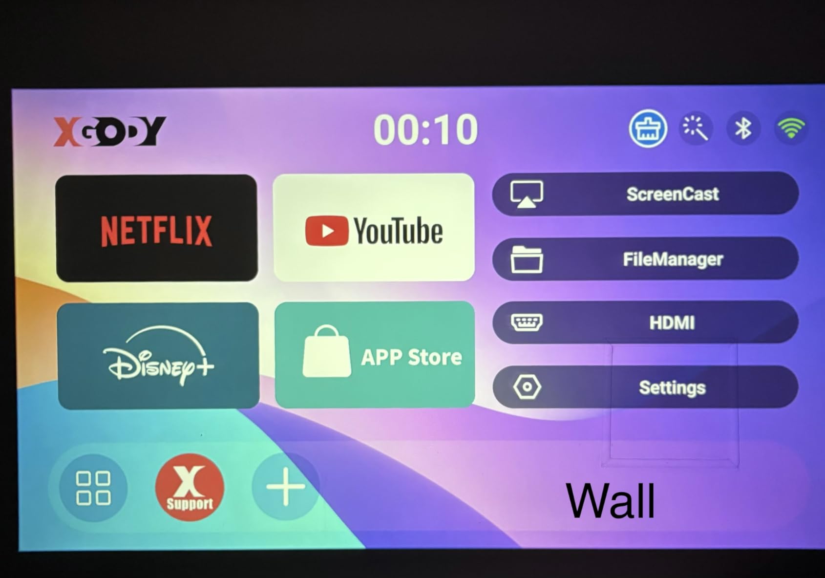 100 inch Projection Screen 16:9 Ambient Light Rejecting Portable Projector Movies Screens for Home Theater Outdoor Indoor Support Front Projection customer photo 1