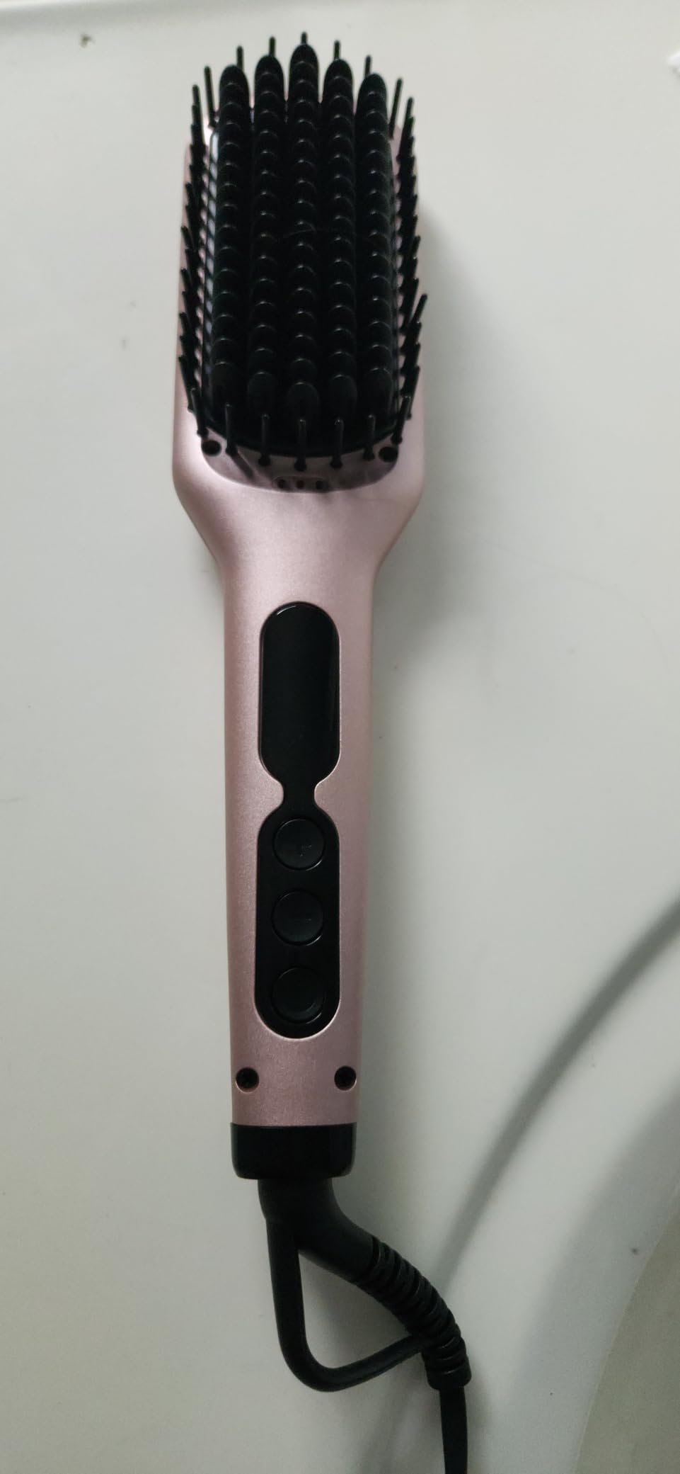 Prizm Pro Steam Hair Straightener Brush, Ionic Straightener Brush for Women customer photo 2