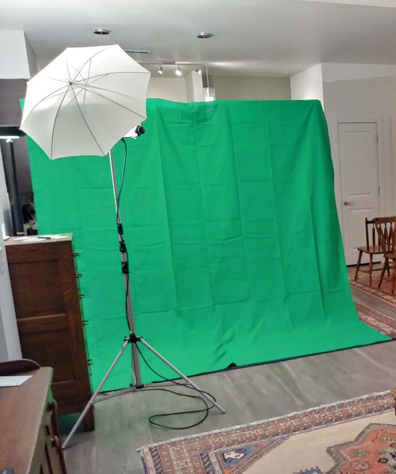 Emart 7x8ft Green Screen Backdrop Kit with T-Shape Stand and 6 Clamps customer photo 1