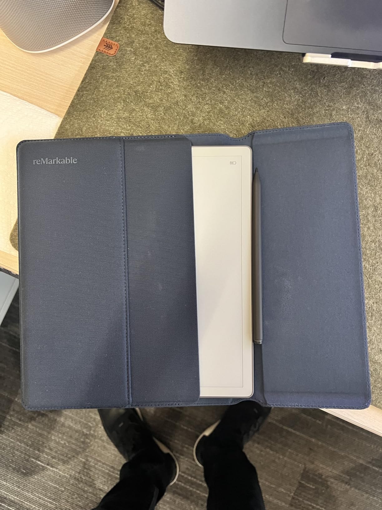 reMarkable Paper Pure with Marker Plus and Ocean Blue Sleeve Folio customer photo 1