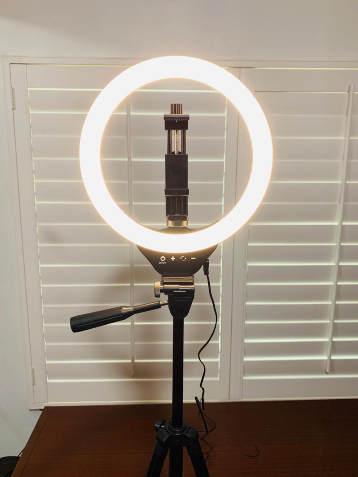 Torjim 11 Inch Video Light Kit for Creators-24W High Brightness Studio Lights with Tripod Stand & Phone Holder & Remote, Adjustable Photography Lighting for Clearer YouTube Streaming Home Studio customer photo 1