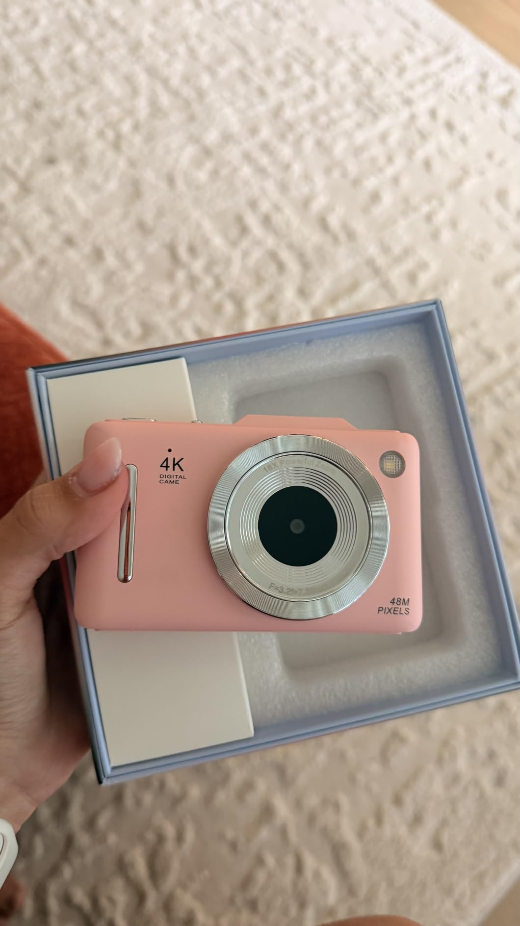 Digital Camera 4K for Kids-48MP Autofocus Vlogging Camera with 32GB Card, 16X Zoom, Anti-Shake, Compact Point and Shoot Camera for Teens Beginners, Birthday Gift Black customer photo 2