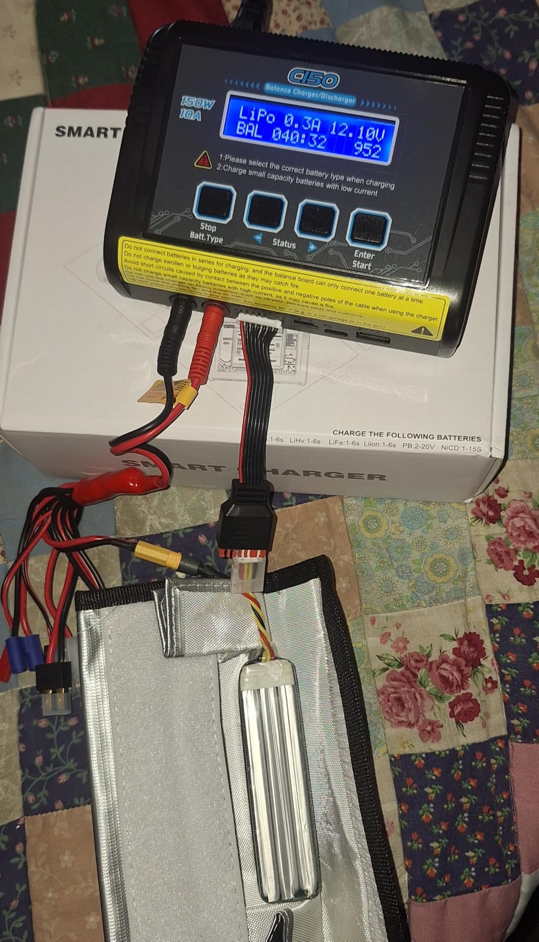 LiPo Battery Charger, 150W 10A Balance Fast Charger for RC Car Drone customer photo 2