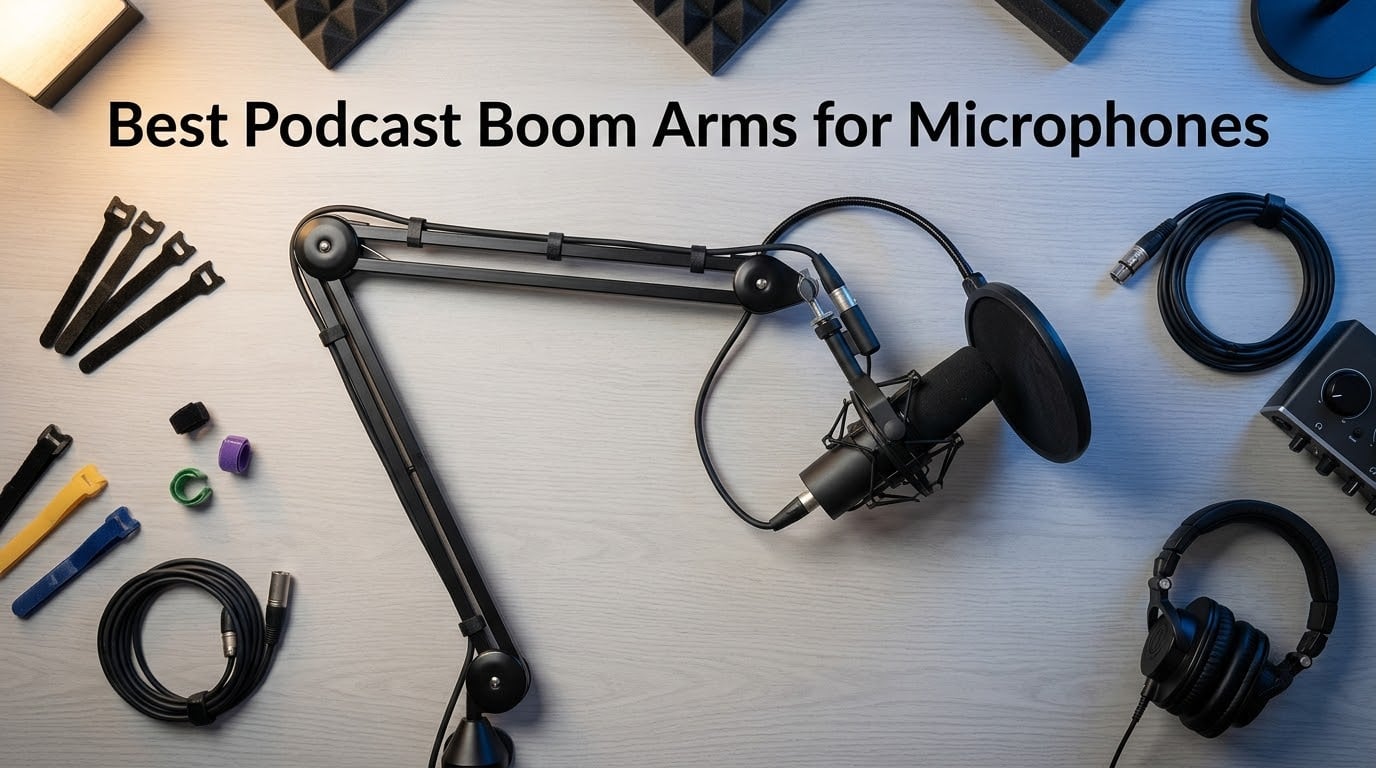 Best Podcast Boom Arms for Microphones