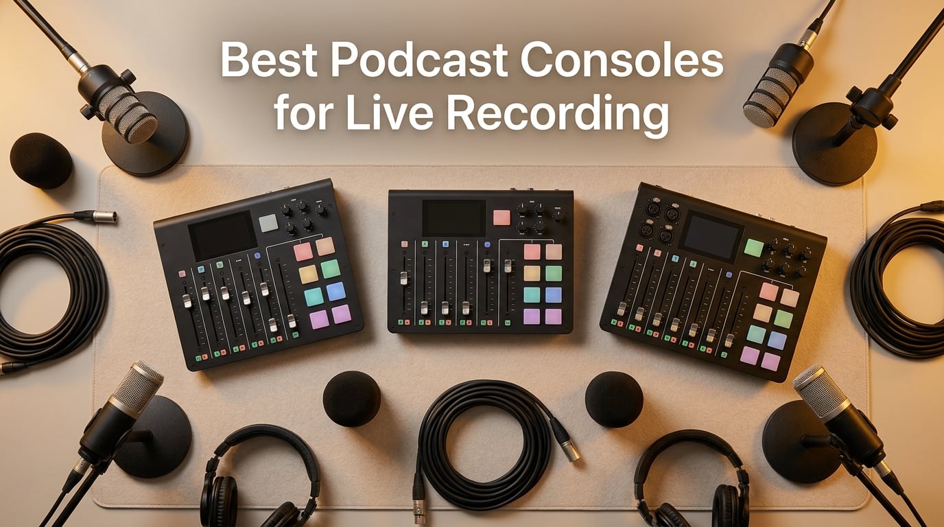 Best Podcast Consoles for Live Recording