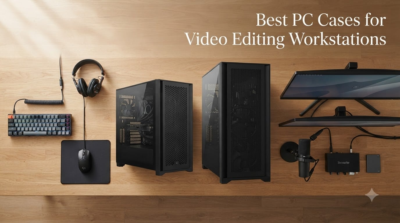 Best PC Cases for Video Editing Workstations