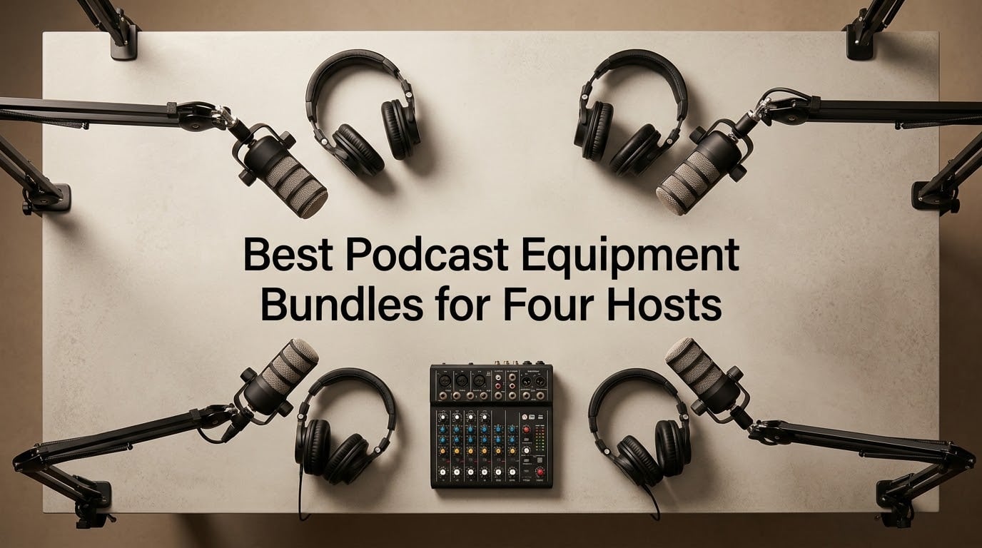Best Podcast Equipment Bundles for Four Hosts