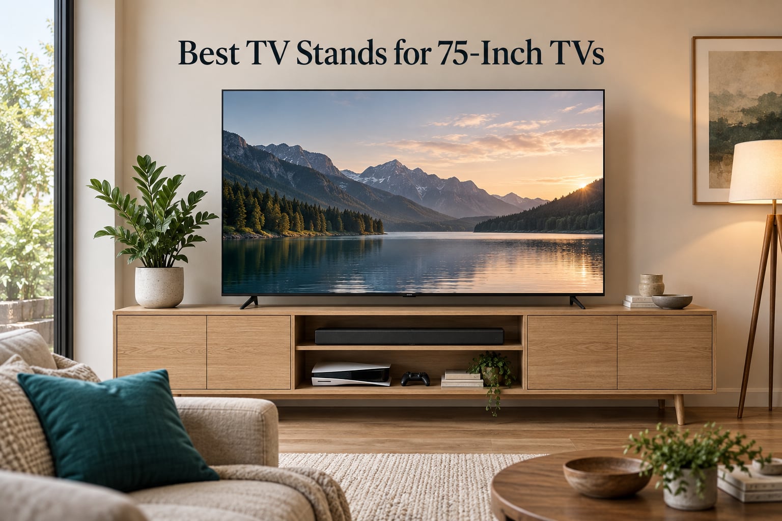 Best TV Stands for 75-Inch TVs