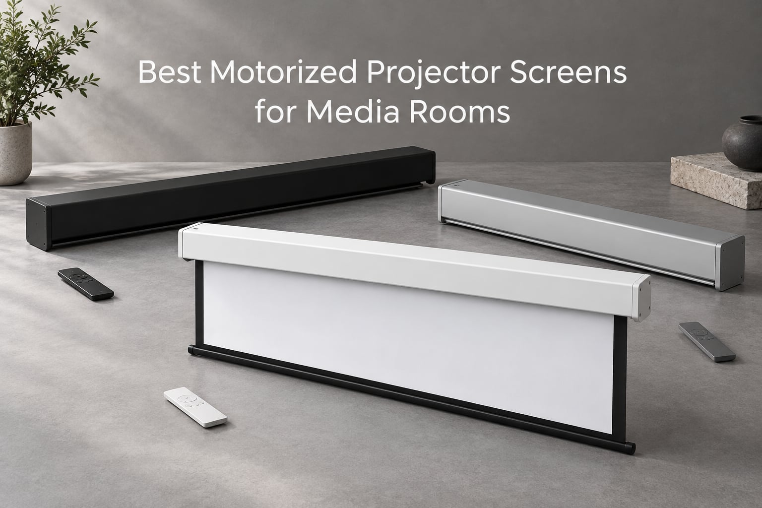 Best Motorized Projector Screens for Media Rooms