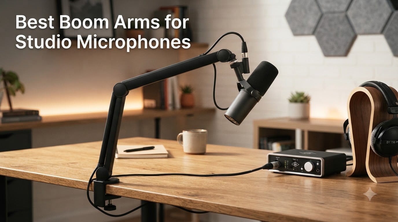 Best Boom Arms for Studio Microphones