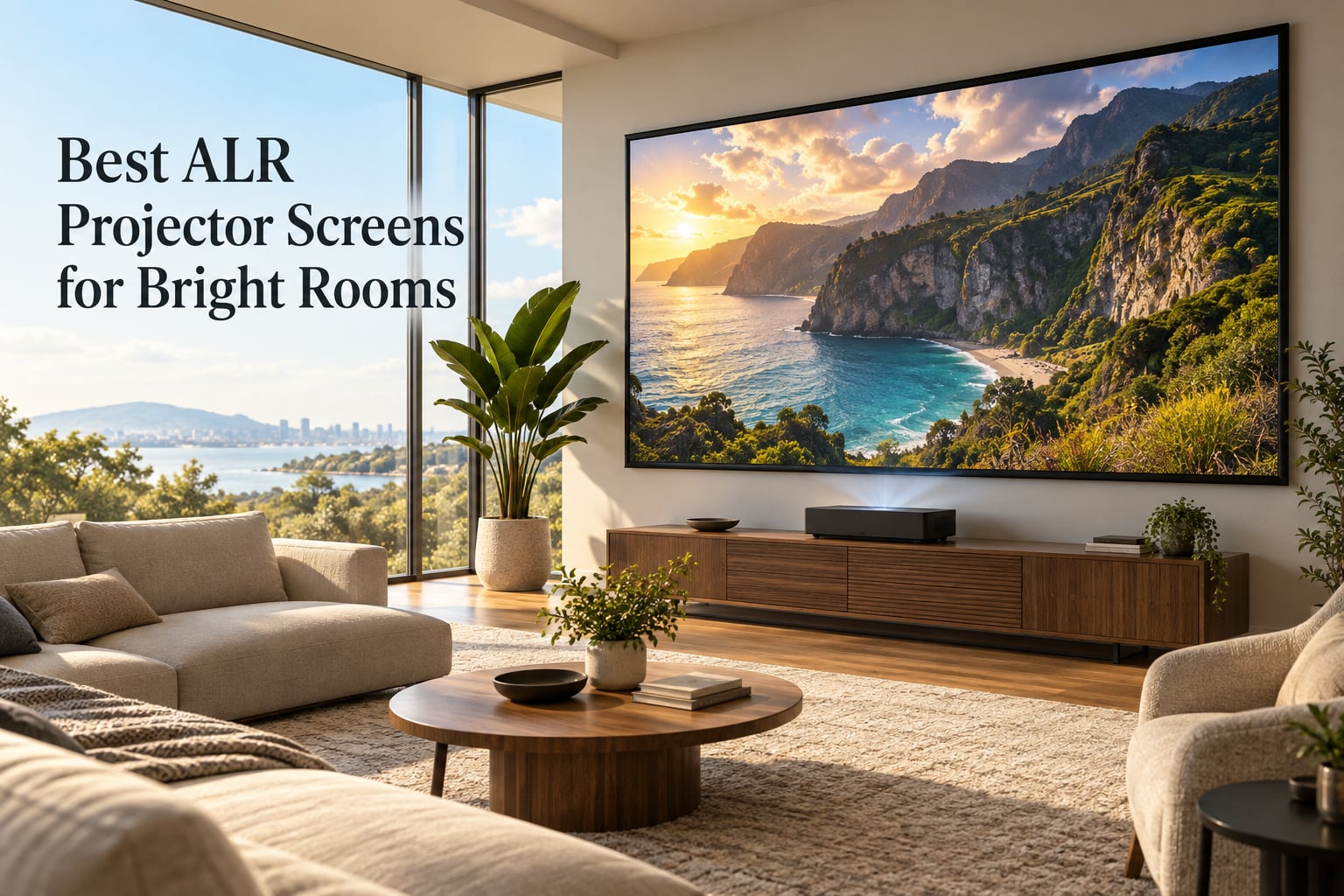 Best ALR Projector Screens for Bright Rooms