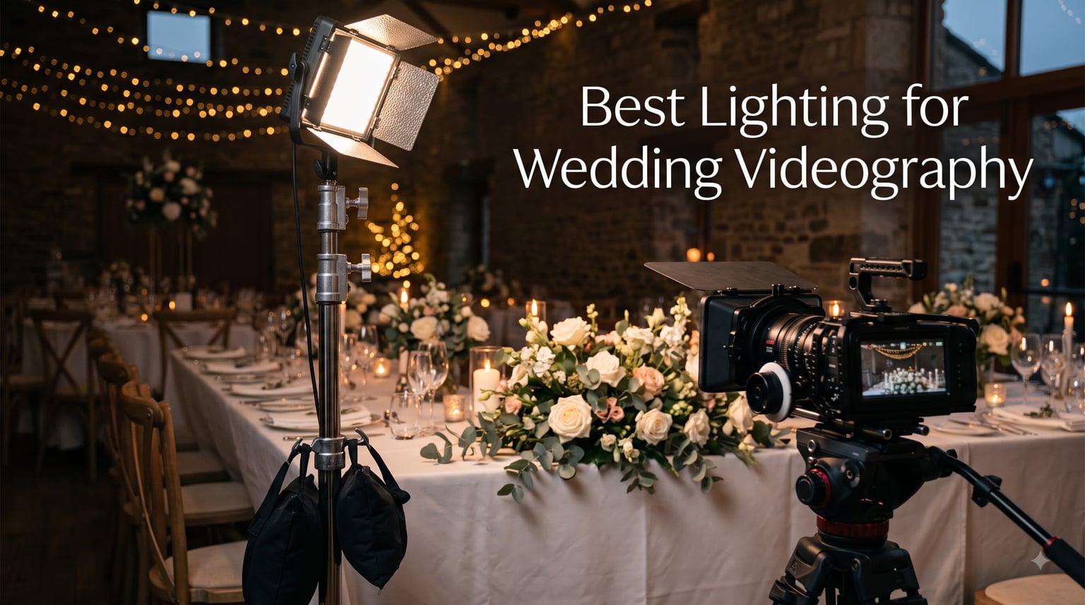 Best Lighting for Wedding Videography