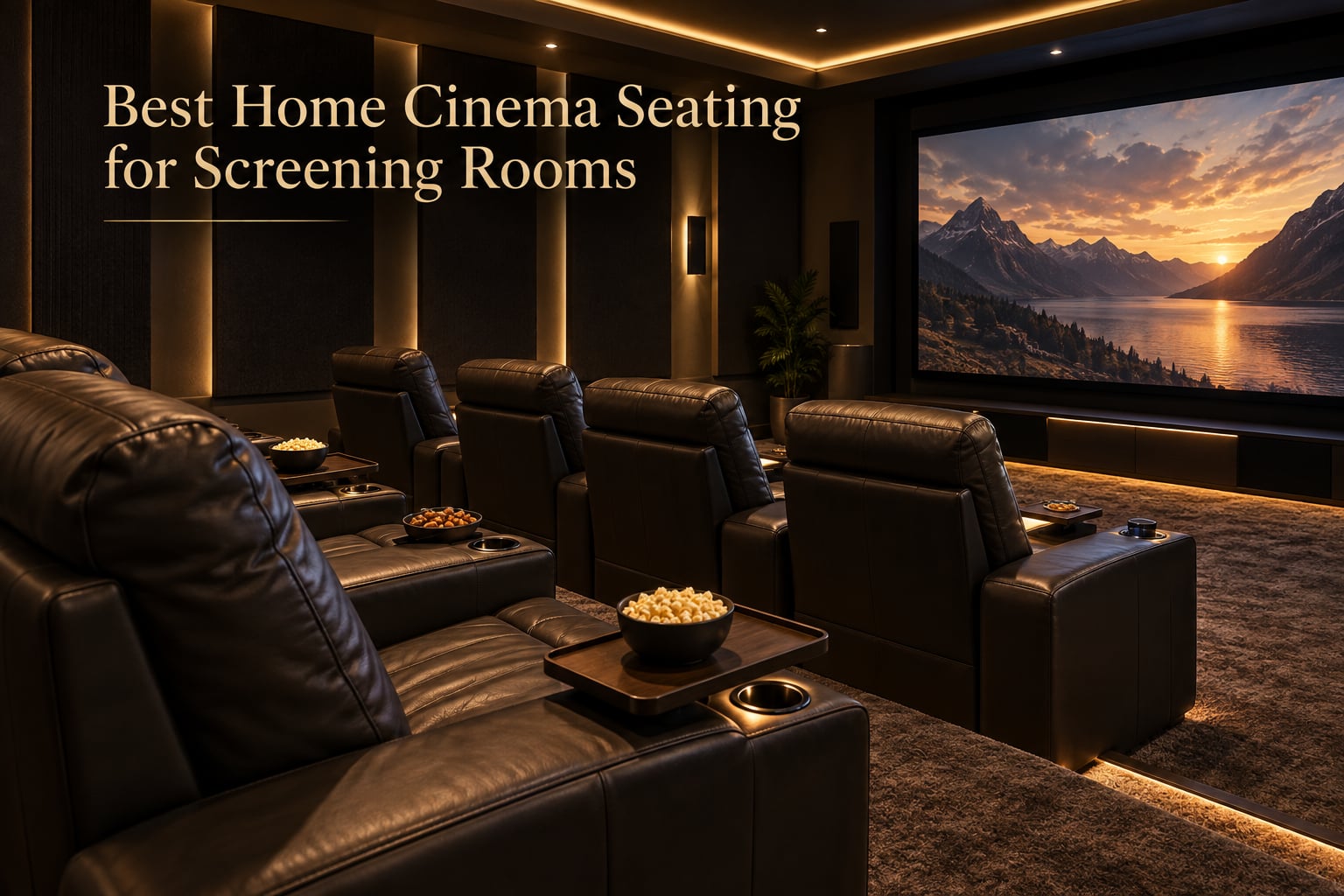 Best Home Cinema Seating for Screening Rooms