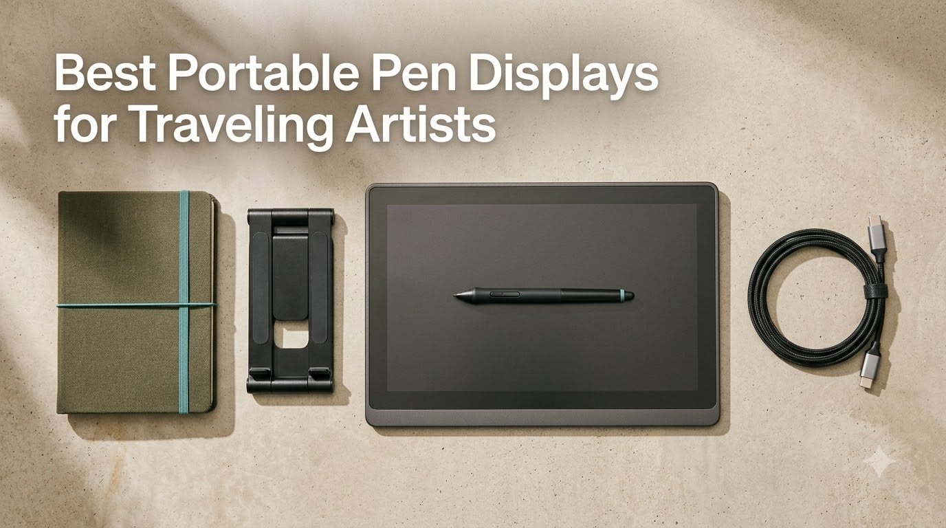 Best Portable Pen Displays for Traveling Artists