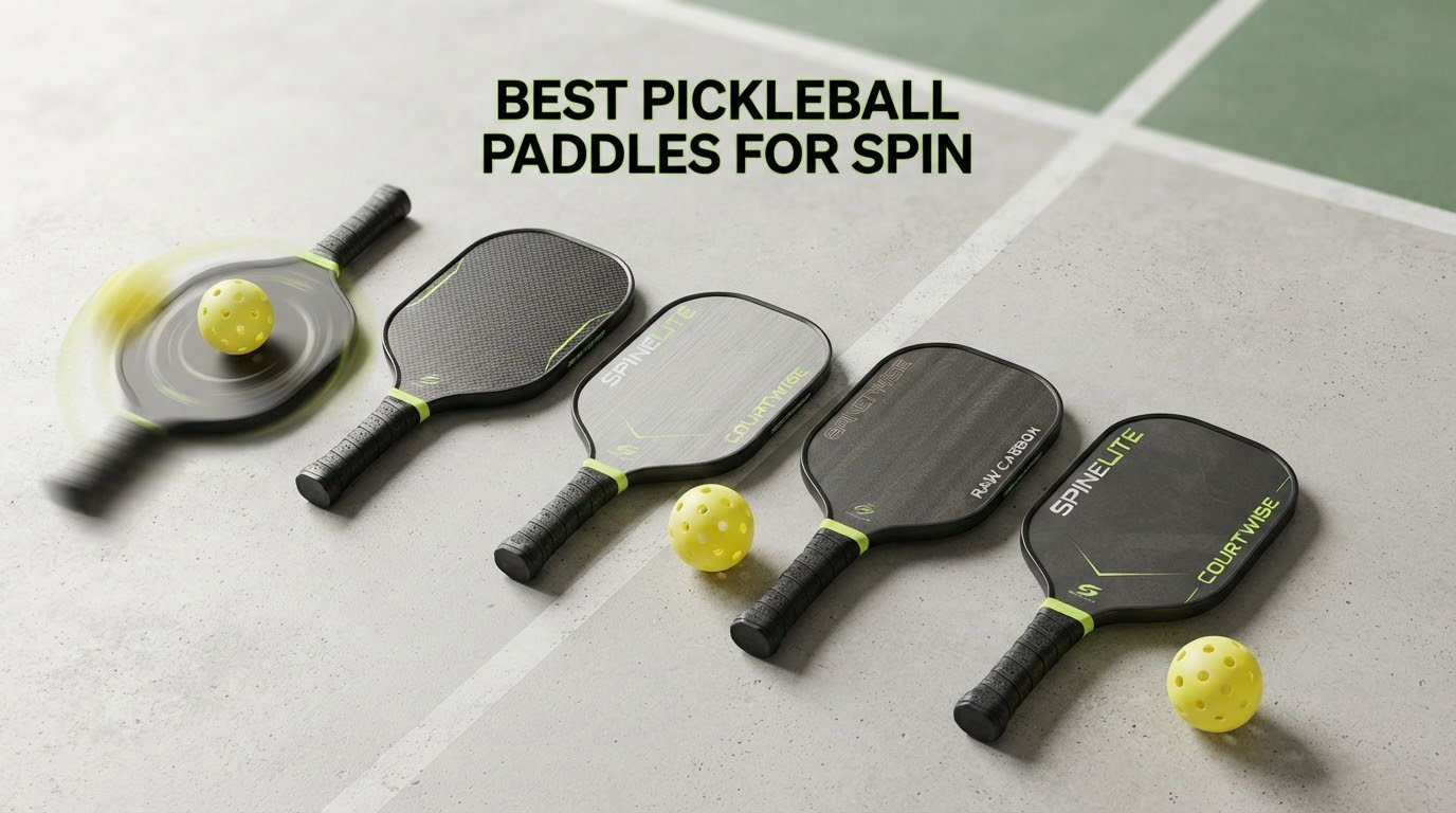 best pickleball paddles for spin