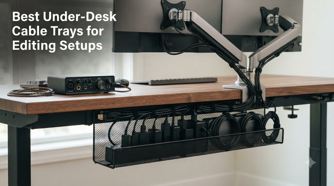 Best Under-Desk Cable Trays for Editing Setups