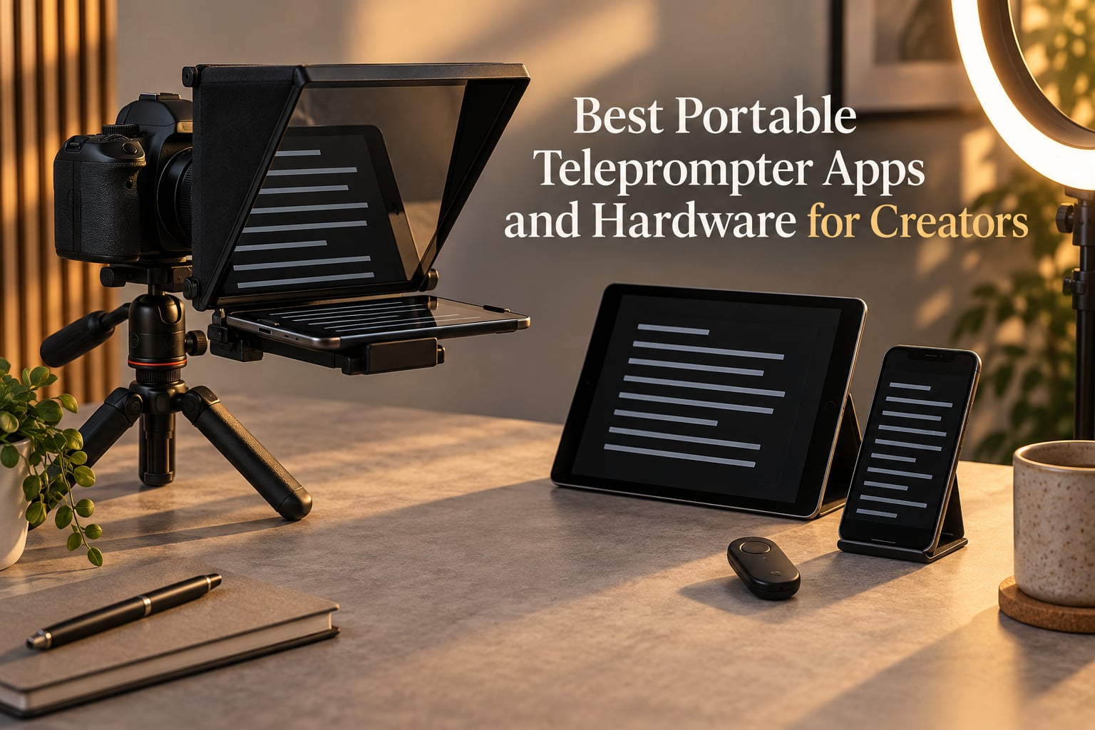 Best Portable Teleprompter Apps and Hardware for Creators