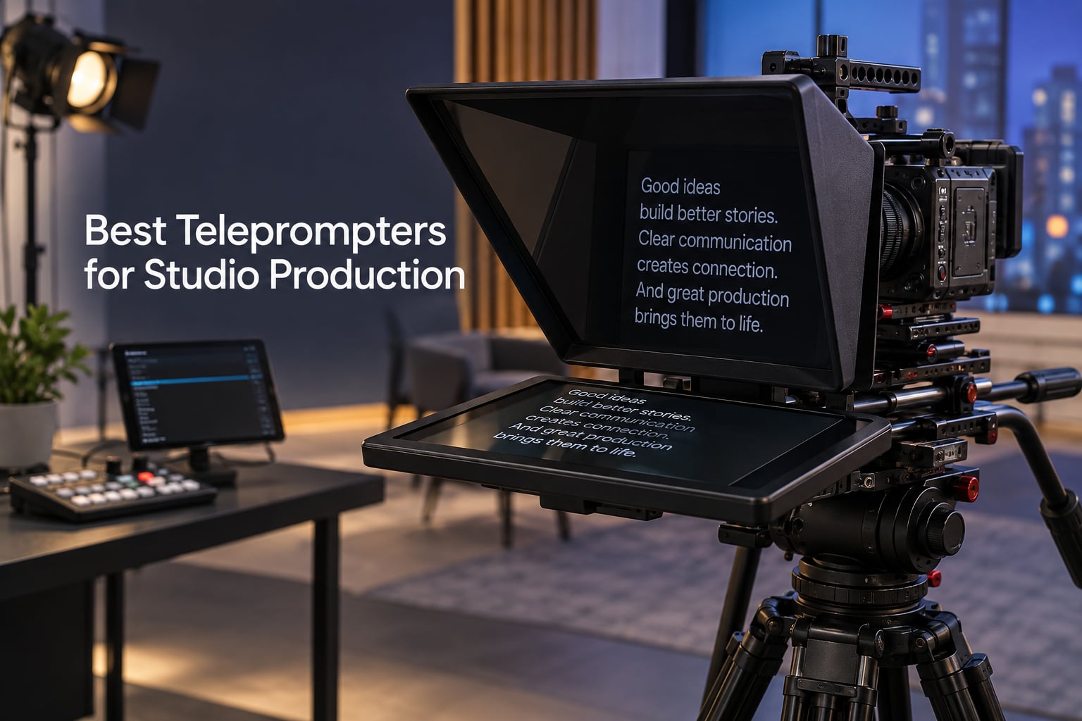 Best Teleprompters for Studio Production