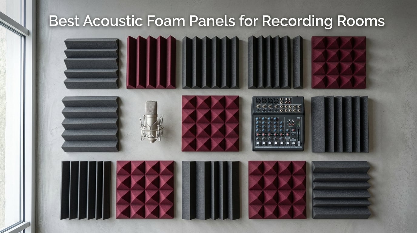 Best Acoustic Foam Panels for Recording Rooms