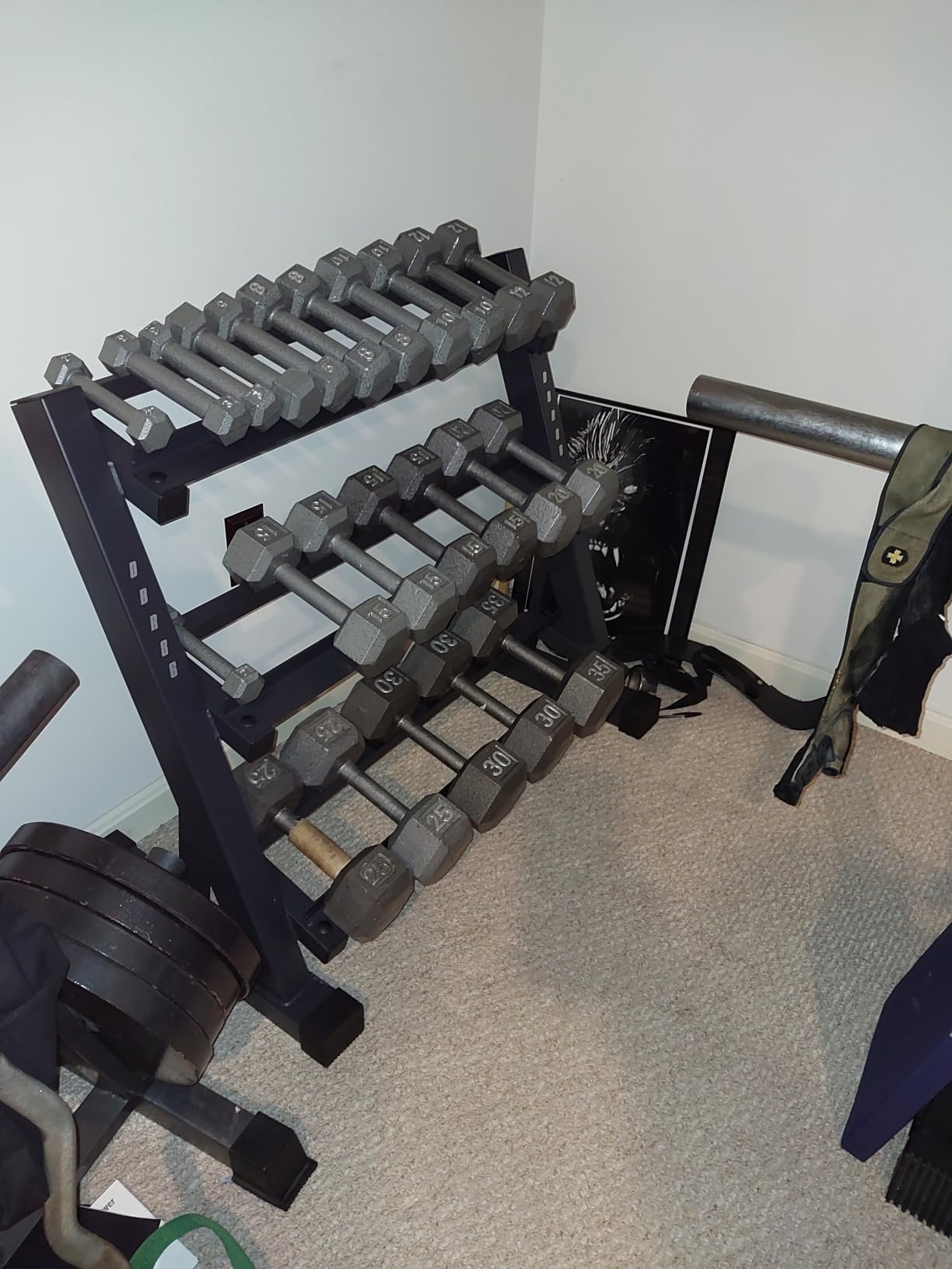 Marcy Weight Storage Organizer Racks for Dumbbells, Kettlebells, Weight Plates customer photo 1