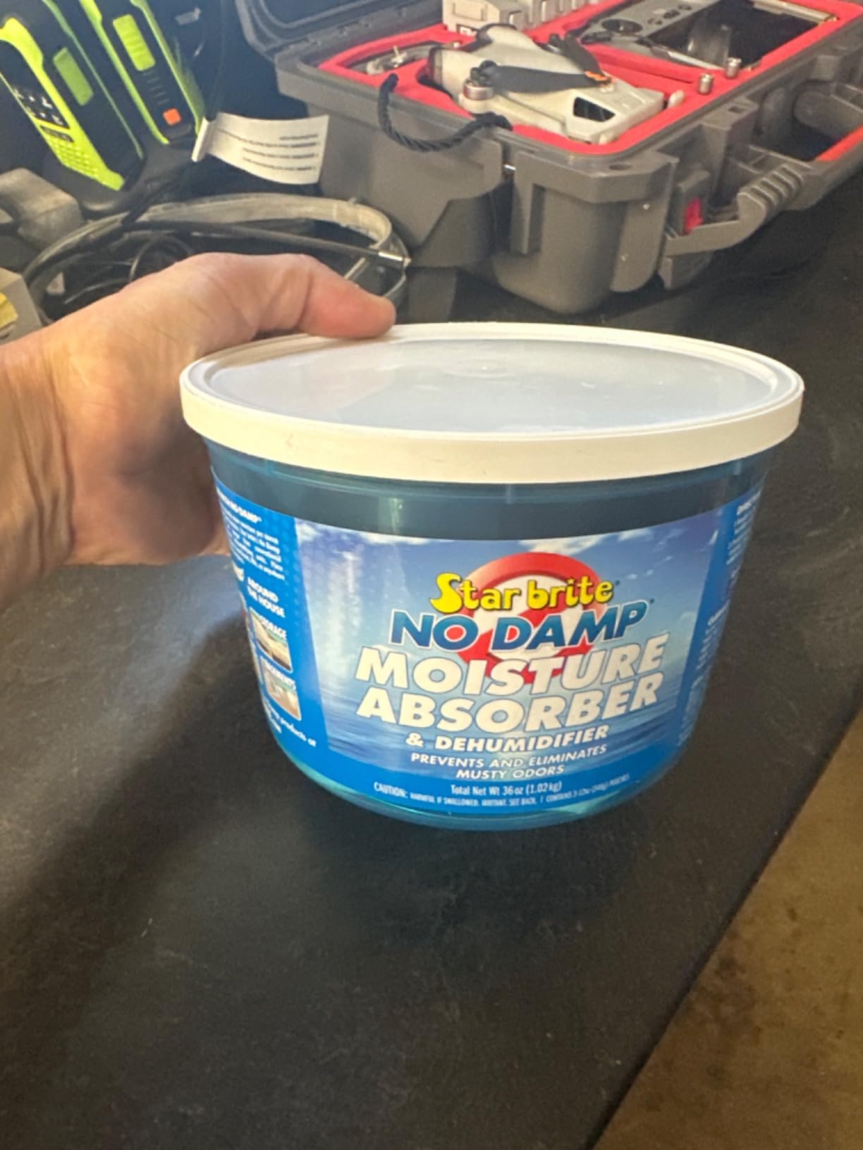 STAR BRITE No Damp Moisture Absorber & Dehumidifier - Simple, Portable, Humidity Control for Boats, RVs, Seasonal Homes & More - Prevent Musty Odor & Moisture Damage customer photo 1