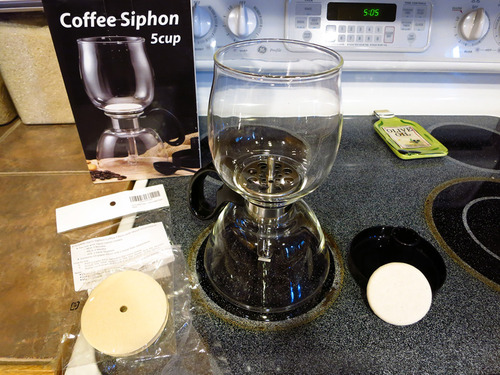Yama Glass 8-Cup Stovetop Siphon Coffee Maker, 24 Oz Vacuum Brew, Heat-Resistant Borosilicate Glass customer photo 1