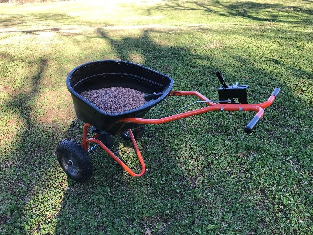 Agri-Fab 45-0462 Push Broadcast Spreader,Orange & Black,130-lb Capacity customer photo 1