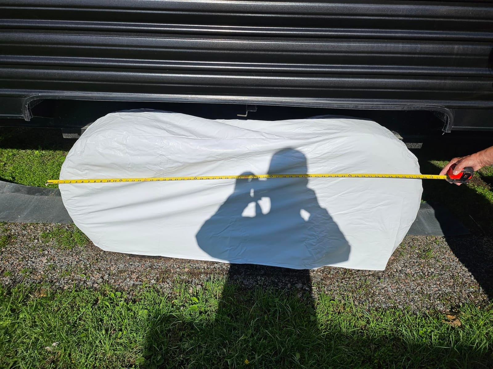 ADCO 3923 White Double Axle Tyre Gard Wheel Cover, 27 Inch to 29 Inch, White customer photo 1