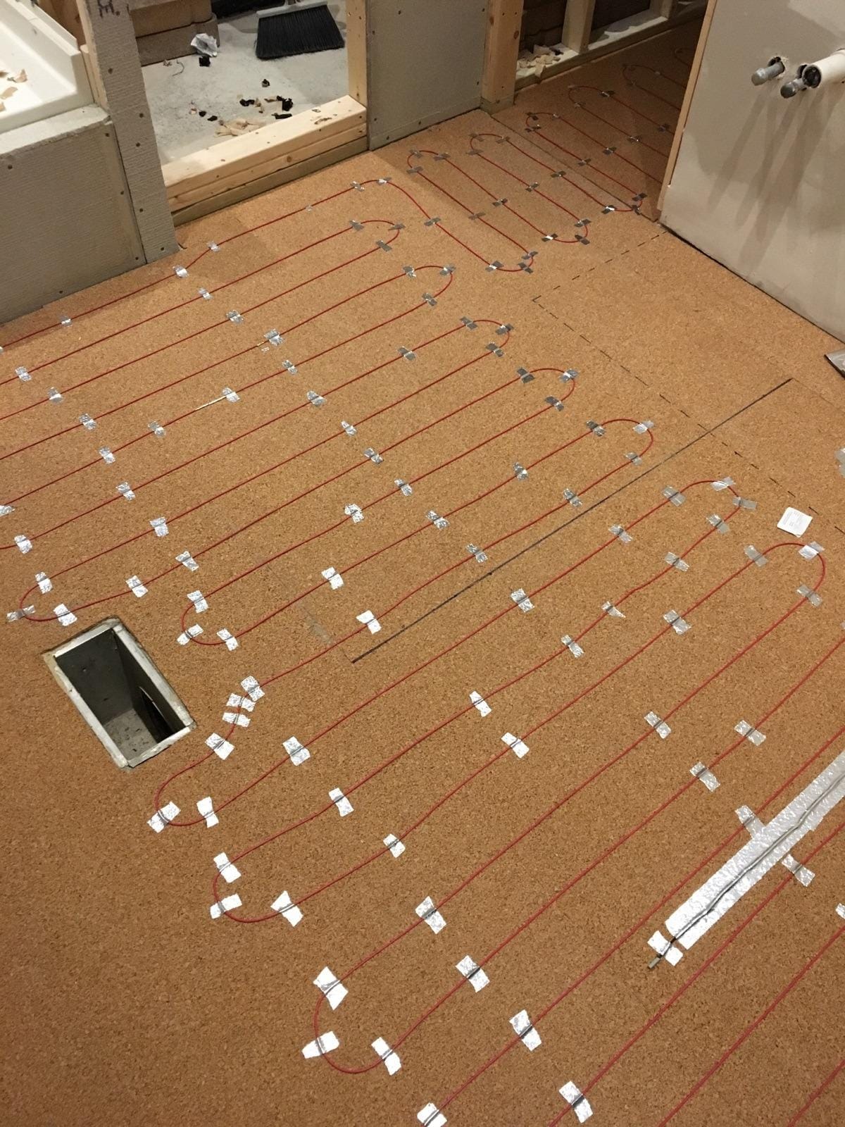 15 Sqft Electric Radiant Floor Heating Cable Kit – 120V Heated Tile Floor System with UWG5 Programmable Thermostat, Sensor, Installation Monitor & 25 Year Warranty, Made in the USA customer photo 2