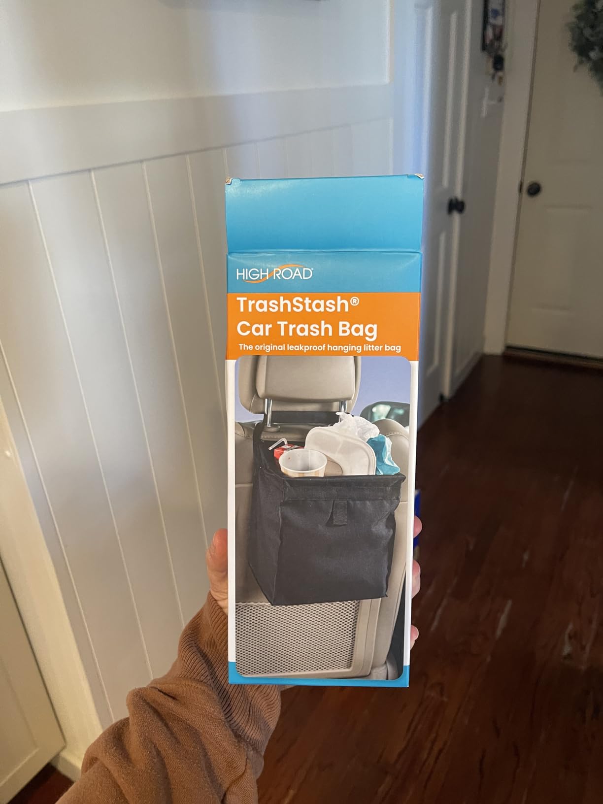 High Road TrashStash Hanging Car Trash Can with Push Close Lid customer photo 1