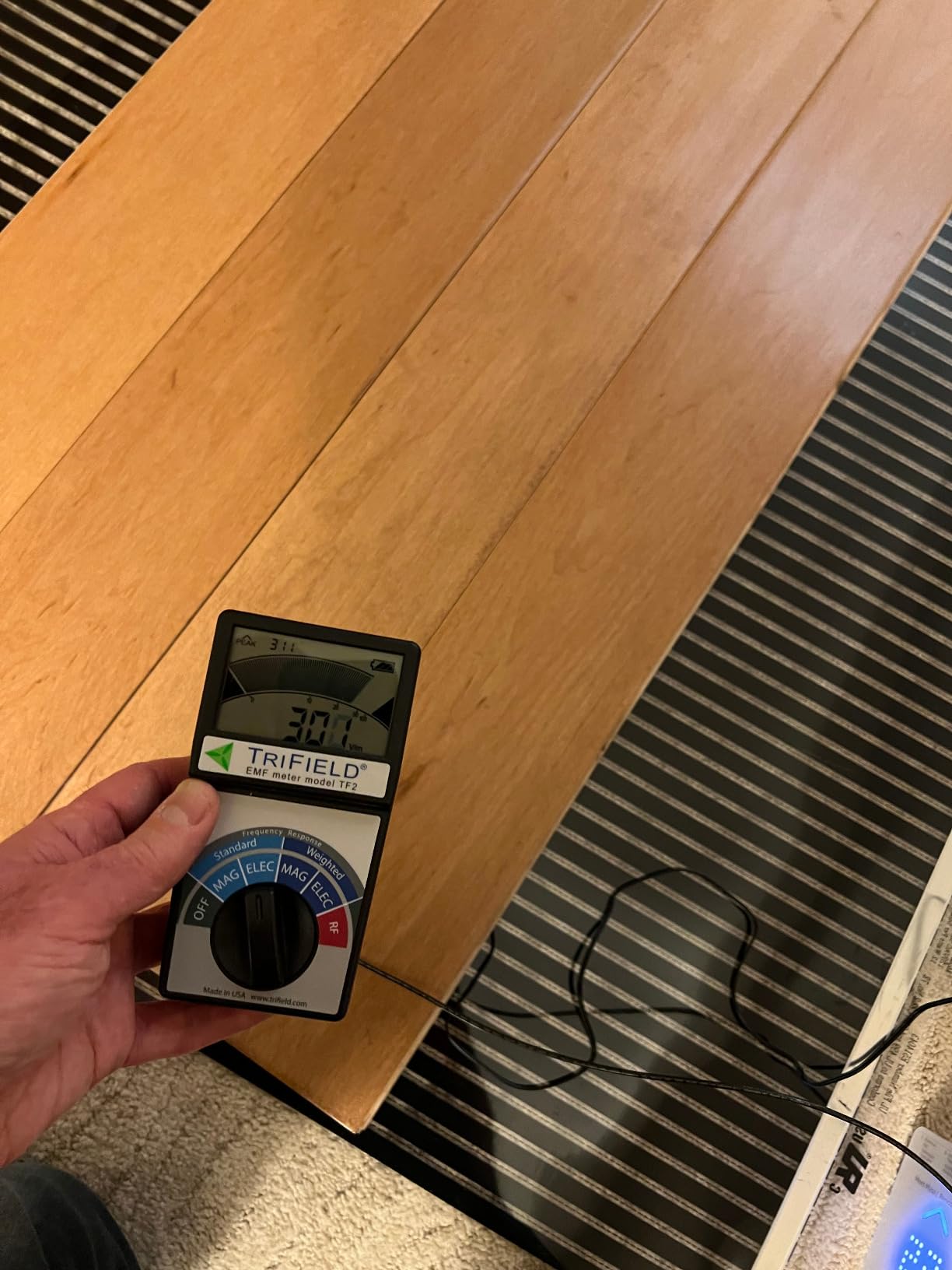 QuietWarmth Float QWARM1.5X10F120 Radiant Floor Heating Mat for Below Laminate, Wood, Luxury Vinyl Floating Flooring- Cuttable Mat Size 1.5'x10' 120 Volt (Covers 15sf) customer photo 1