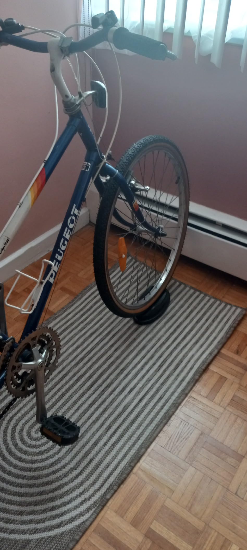 Yaheetech Magnetic Steel Bike Trainer Stand for Indoor Riding, 26-28in/700C customer photo 2