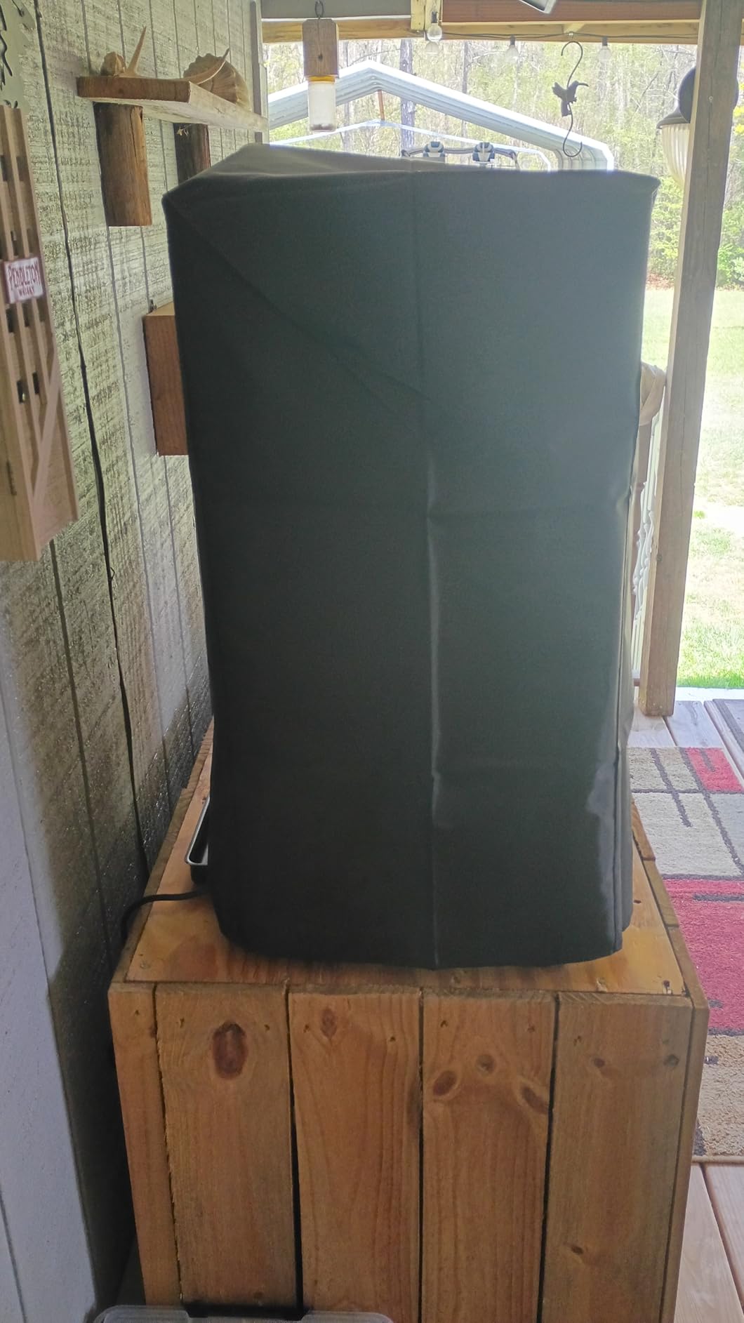 Esinkin 40-Inch Waterproof Electric Smoker Cover for Masterbuilt 40 Inch Electric Smoker, Durable and Conveninet, Black customer photo 2