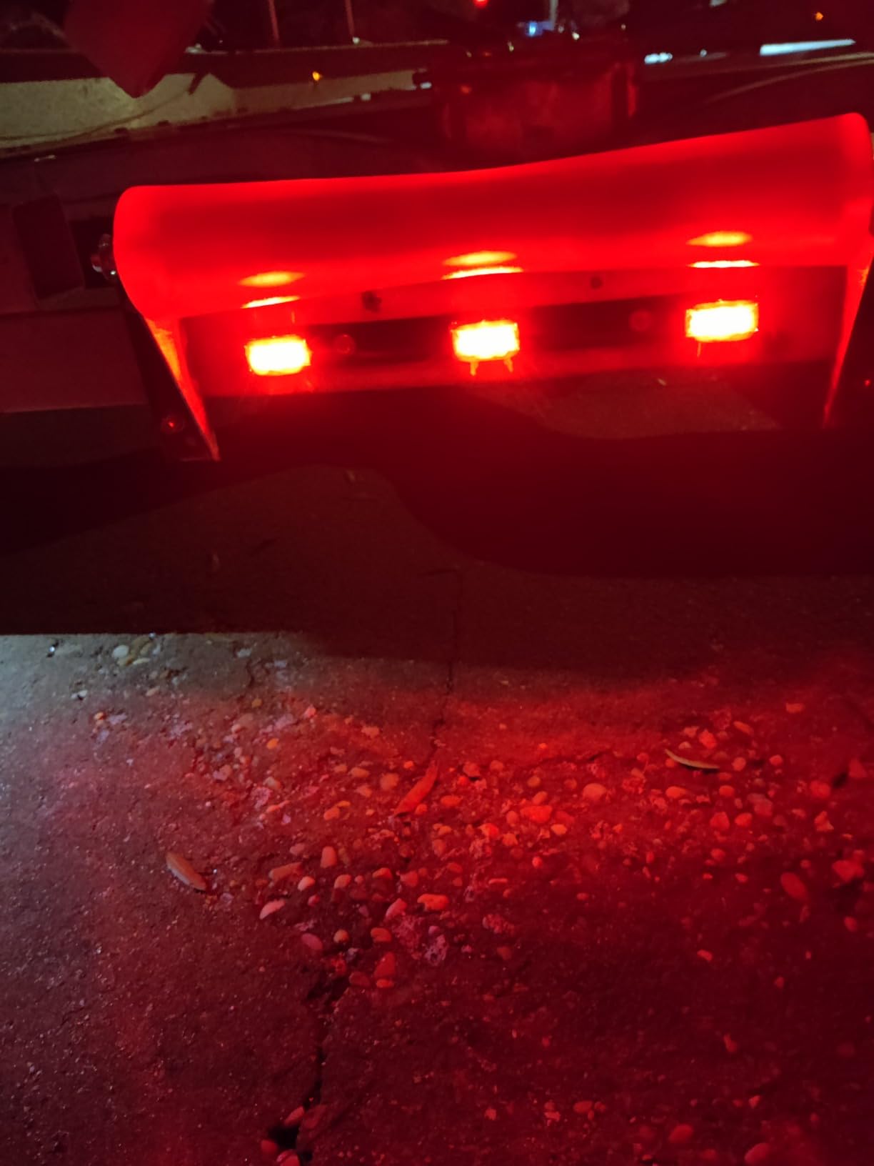 Partsam Red Clearance ID BAR Marker Light 3 Light 9 LED Trailer Sealed Stainless Steel, [DOT Approved] Sealed 3-Light Truck and Trailer Identification LED Light Bar Red Led Strip w/Black Base customer photo 1