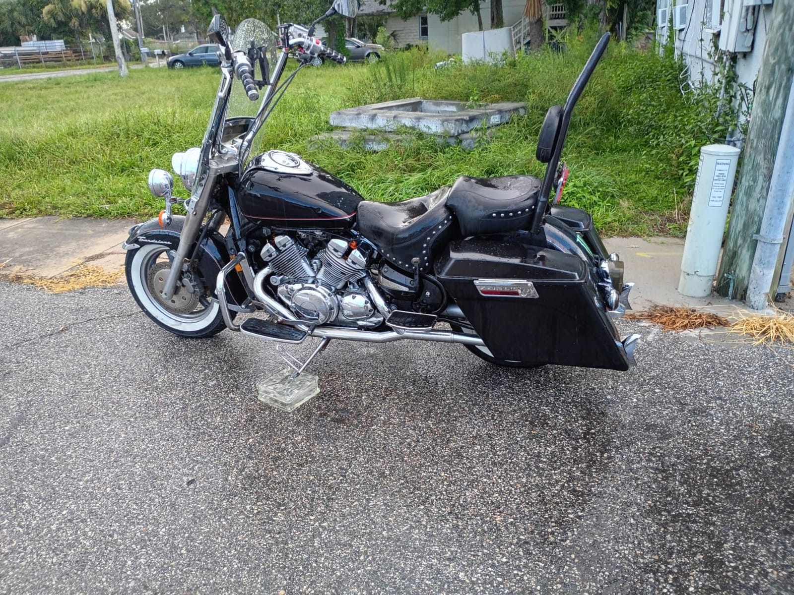 XFMT Motorcycle Stretched Saddlebags Vivid Black 5