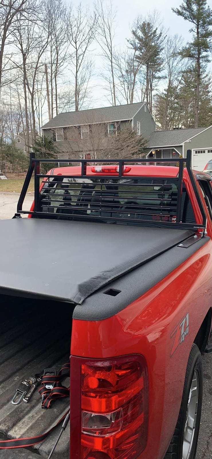 Auto Dynasty Compatible with Chevy Silverado Ford F150 GMC Sierra Tundra Pickup Truck Headache Rack Cab Guard Frame Window Protector customer photo 1