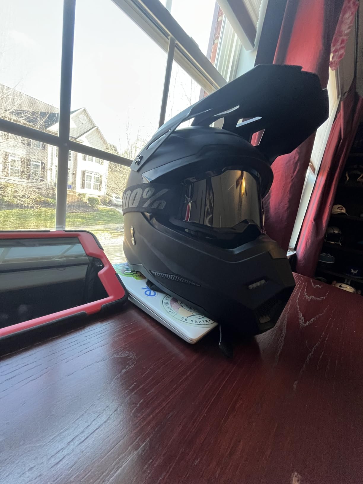 1Storm Adult Motocross Helmet BMX MX ATV Dirt Bike Four Wheeler Quad Motorcycle Full Face Helmet Racing Style: HF801 Matt Black customer photo 1